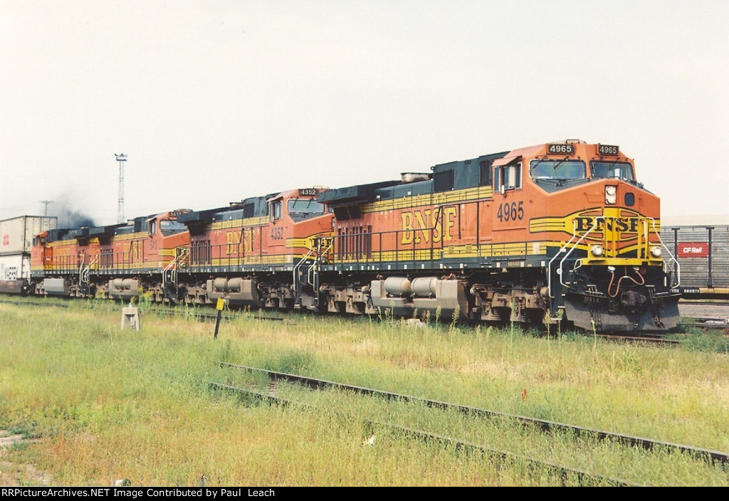 Stack train rolls east